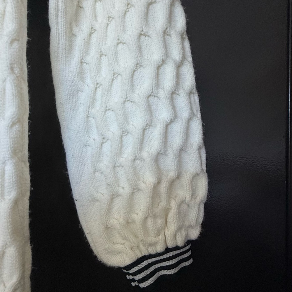 Free People Cream Cable-Knit Wide-Leg Pants with Matching Sweater - Picture 2 of 7